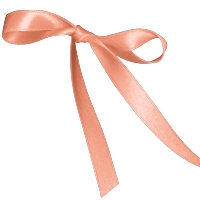 coral satin ribbon