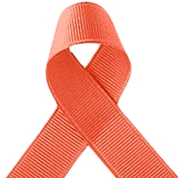 Living Coral Offray Grosgrain Ribbon