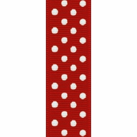Offray Red Confetti Dots Ribbon