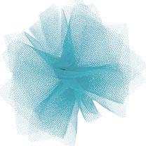 Turquoise Tulle by Offray