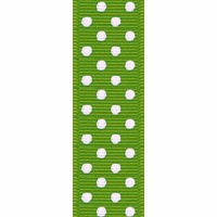 Offray Apple green Confetti Dots Ribbon