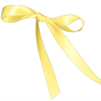 Yellow Chiffon Double Face Satin Ribbon