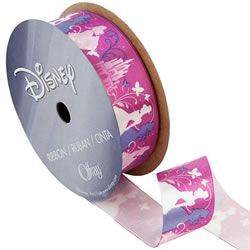 Pink Silhouette Disney Princesses Ribbons