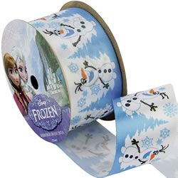 Olaf Snowy White Frozen Ribbon