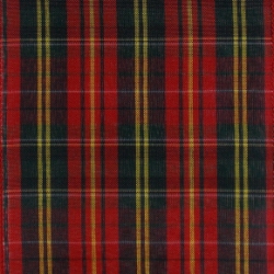 Red Plaid Norwood, Wire Edge Ribbon