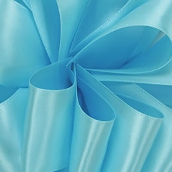 Ocean Blue Double Face Satin Ribbon