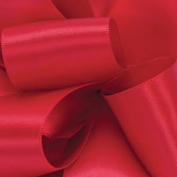 Red Coral Double Face Satin Ribbon