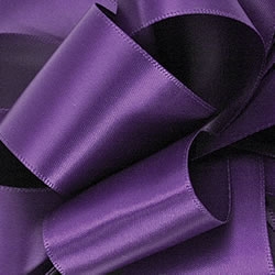 Regal Purple Double Face Satin Ribbon