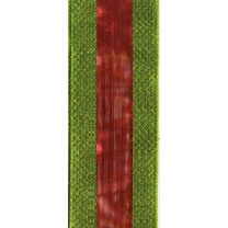 Red/Green Christmas Run Wire Edge