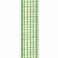 Offray Apple Green Micro Check Ribbon