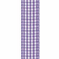 Offray Purple Micro Check Ribbon