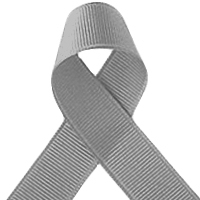 Offray Grey Grosgrain Ribbon