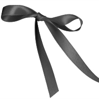 Pewter Single Face Satin Ribbon