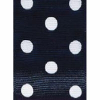 Black Polka Dot Grosgrain Ribbon