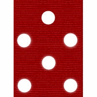 Red Polka Dot Grosgrain Ribbon