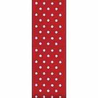 Offray Red Swiss Dot Ribbon