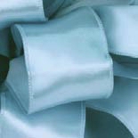 Light Blue Contessa Single Face Satin Wire Edge Ribbon