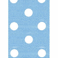 Blue Polka Dot Grosgrain Ribbon