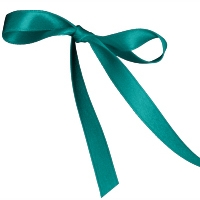 Tornado Blue Single Face Satin Ribbon