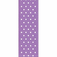 Offray Orchid Swiss Dot Ribbon