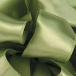 Spring Moss Contessa Single Face Satin Wire Edge Ribbon