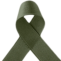 Offray Olive Drab Grosgrain Ribbon