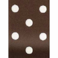 Brown Polka Dot Grosgrain Ribbon