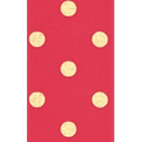 1 1/2 Inch French Pink/Orange Cream Dippy Dot Ribbon