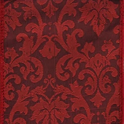 Burgundy Babbage Jacquard Ribbon