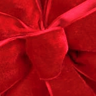 Red Beacon Hill Velvet Ribbon