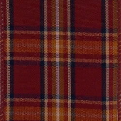 Beartooth Ruby Plaid Wire Edge Ribbon