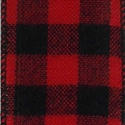 Red/Black Buffalo Plaid Flannel Wire Edge