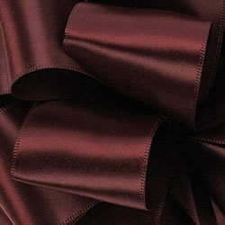 Burgundy Double Face Satin Ribbon