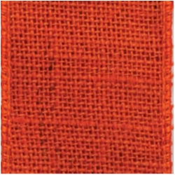 Orange Burlap Ribbon