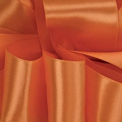 Burnt Sienna Double Face Satin Ribbon