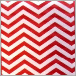 Red Chevron Grosgrain Ribbon