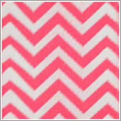 Shocking Pink Chevron Grosgrain Ribbon