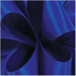 Cobalt Double Face Satin Ribbon