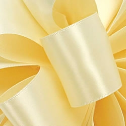 Cream Double Face Satin Ribbon