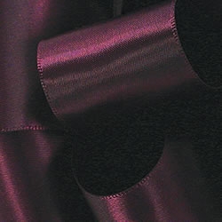 Eggplant Double Face Satin Ribbon