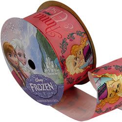 Anna and Elsa Pink Frozen Ribbon