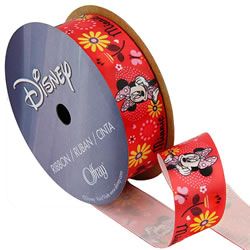 Flowers Minnie Mouse Ribbon