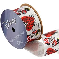 Heart Minnie Mouse Ribbon