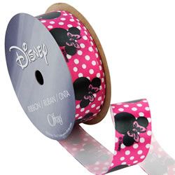 Shocking Pink Dot Minnie Mouse Ribbon