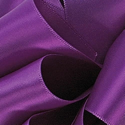 Purple Double Face Satin Ribbon