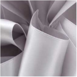 Shell Grey Double Face Satin Ribbon