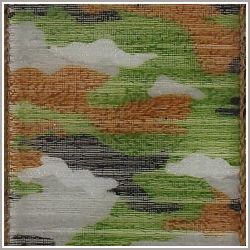 Green Treed Camouflage Sheer Wired Edge Ribbon