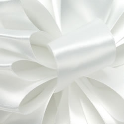 thumbnail image 2 of Off White Satin Ribbon 1-1/2 Inch X 25 Yards Double Faced 2 of 9