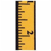 Offray Measure Up Satin Print Ribbon