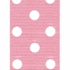 Pink Polka Dot Grosgrain Ribbon